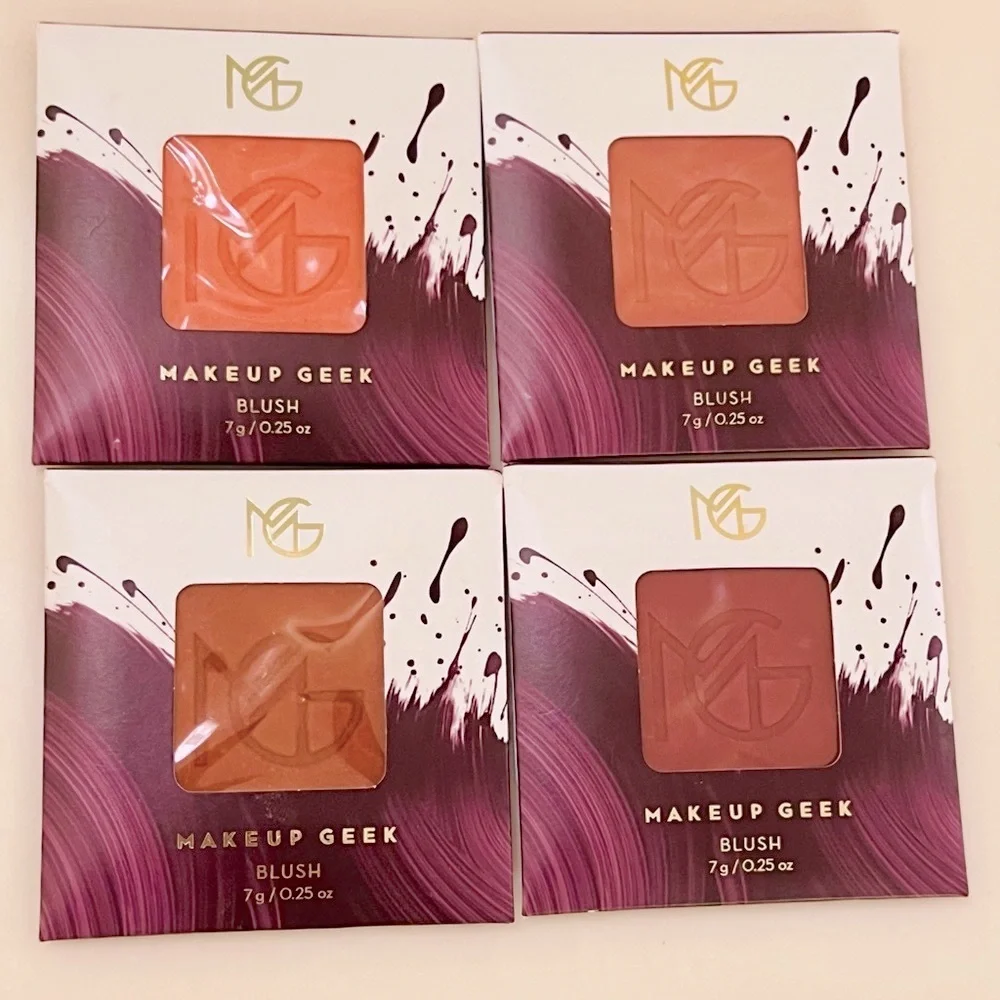 💄BUNDLE OF 4💄BLUSHES by Makeup Geek for Deep Skin NWT